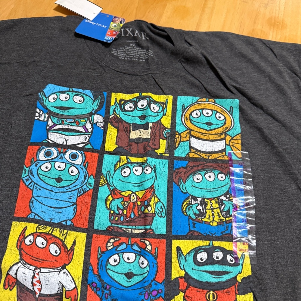 Disney Toy Story Aliens Tie T-Shirt Men's XXL New
